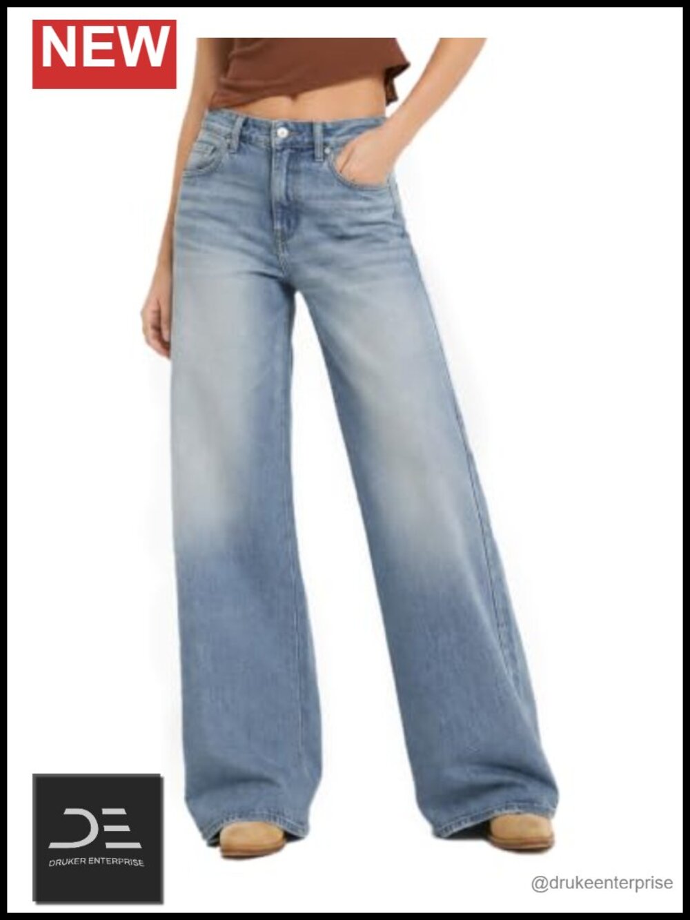 Tall Baggy Jeans for Women 32 Inch Inseam Loose Wide Leg